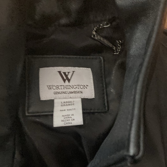 Worthington genuine lamb skin jacket size large - Picture 2 of 6